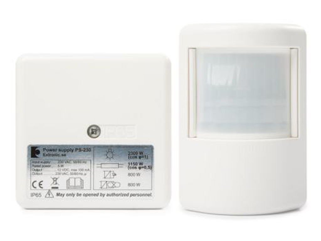 Komplet system PD230 med PIR sensor og strømforsyning