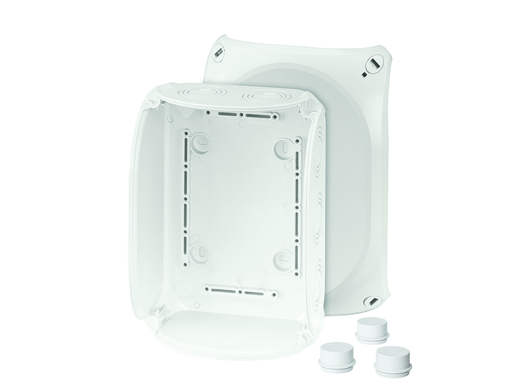 Forgreningsdåse uden klemmer, 155x210x92 mm, IP66 - Grå