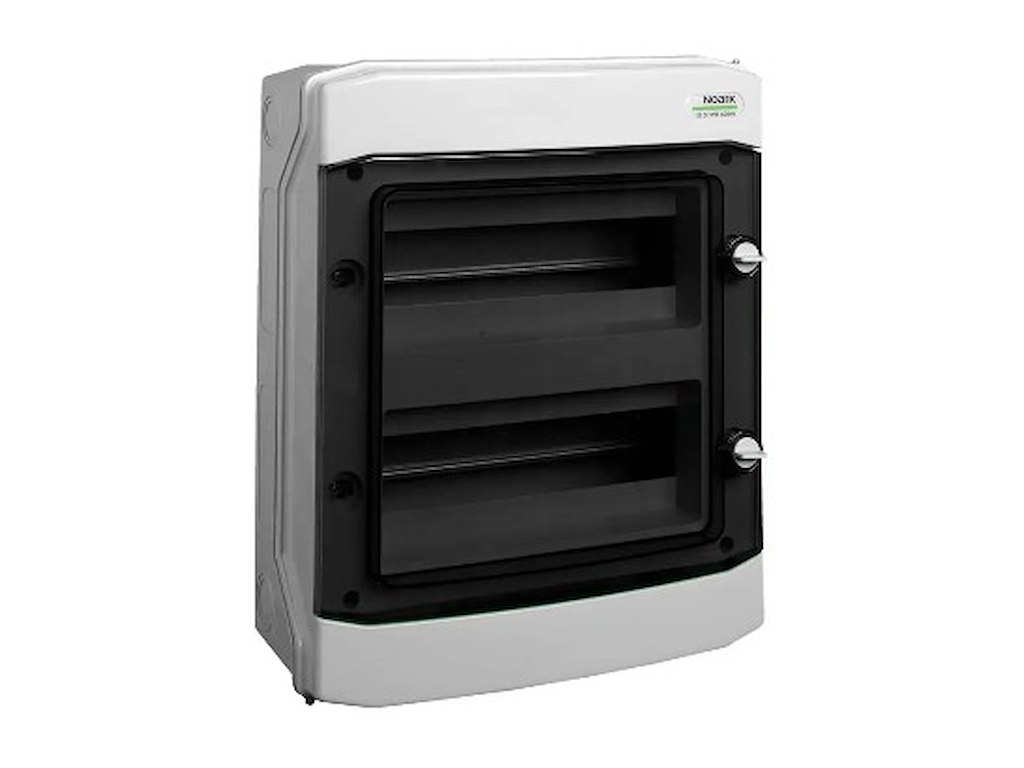 Noark Gruppetavle IP65 2 rk. 24M m/jord & nul klemmer (13+13) - PHS24T