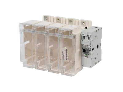 Socomec sikringsbryder NH0 sikringer, 4P 160A - Frontbetjening højre side