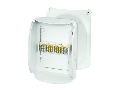 Forgreningsdåse 4x6-35 mm², Cu, 225x295x122 mm, IP66 - Grå