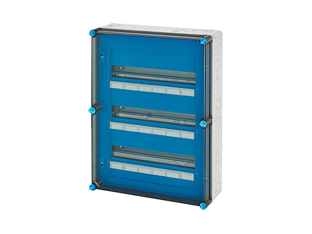 Hensel Mi kasse med DIN-skinne 54M (3x18), PE/N klemme