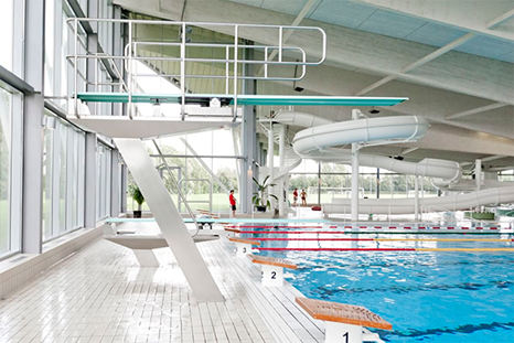 Svømmebassin og vippe i Ringsted Sport Center