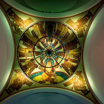DMX lysstyring i kuppel i Sankt Markus Kirke