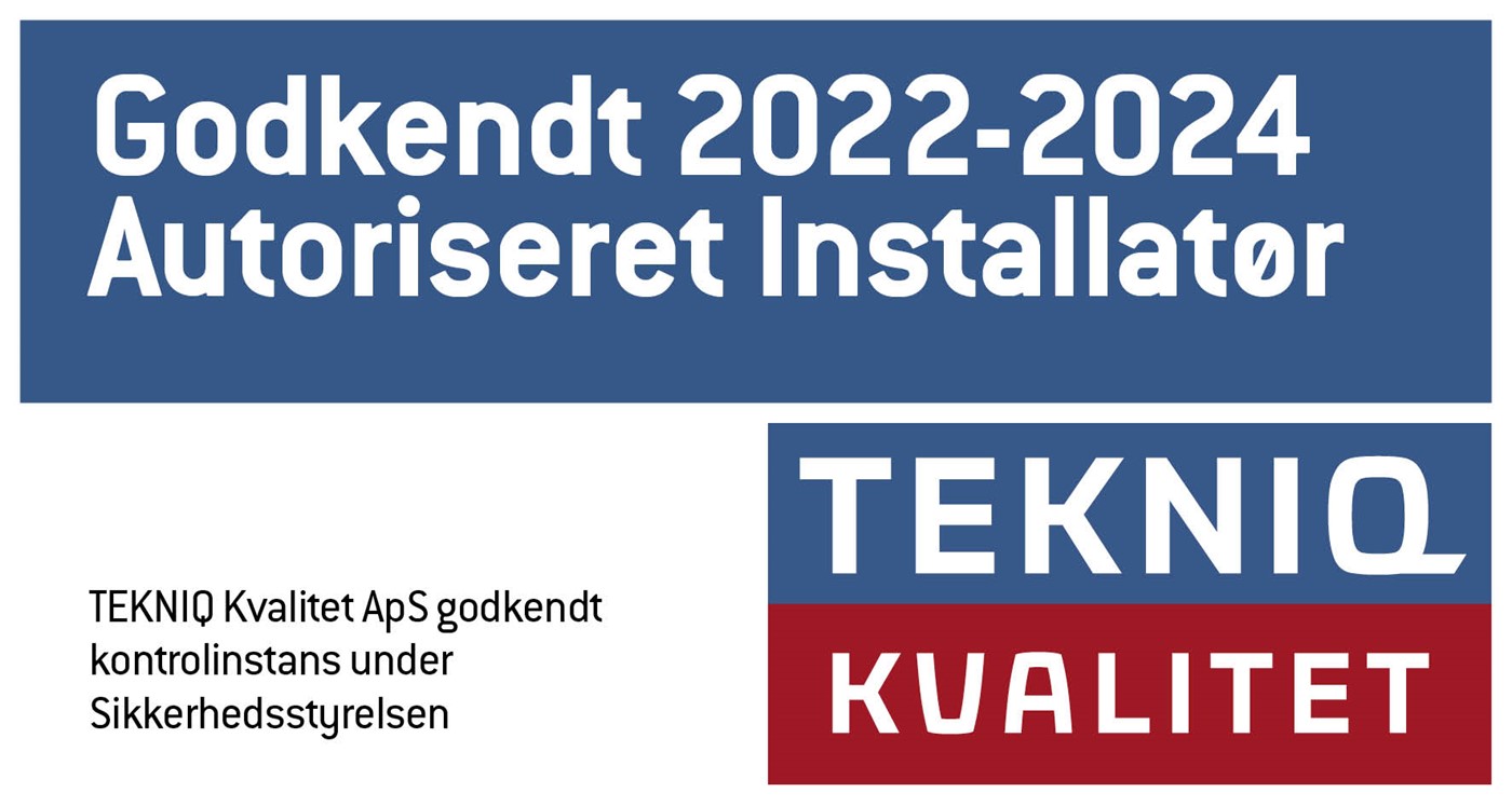 Badge for godkendt autoriseret installatør 2022-2024