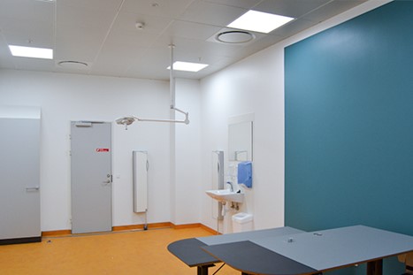 Undersøgelsesrum på Hvidovre Hospital Gastroenhed