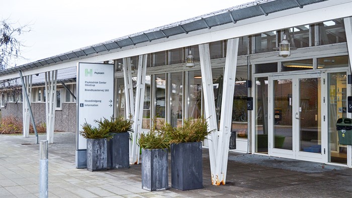Psykiatrisk Center Glostrup i Brøndby set udefra