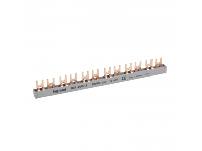 Legrand gaffelsløjfeskinne (L1, L2), 2P (L: 214 mm)