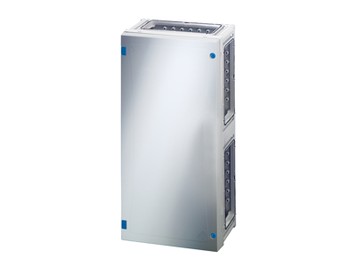 Hensel ENYSTAR tom kasse uden sider 540x270x163 mm - Grå dør