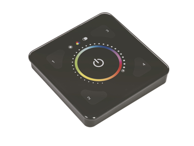 Helvar ILLUSTRIS® panel Full Colour i glas - Sort