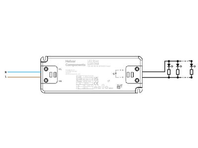 Helvar LED driver LL60-CV48 (ON/OFF)