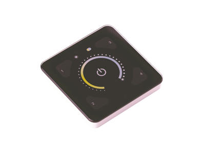 Helvar ILLUSTRIS® panel Colour Temperature i glas - Sort