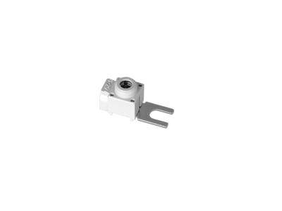 Terminal til AL/CU, sidemonteret 63A, tilslutning: 28x11x2 mm - Grå