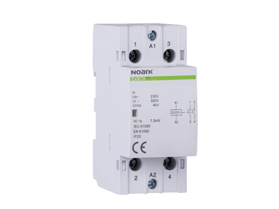 Noark kontaktor 40A, 24V AC, 2NO