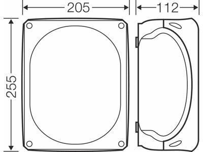 Forgreningsdåse 0,5-16 mm², Cu, 205x255x112 mm, IP66 - Grå