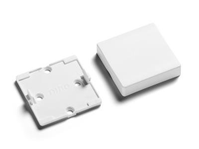 Tangent og bagplade (2-tryk) til EnOcean tryk for Fuga - Hvid