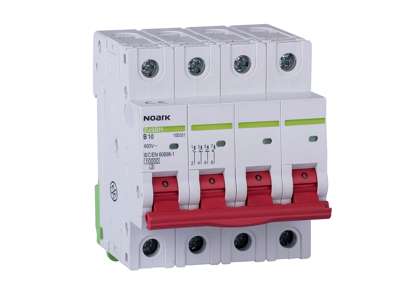 Noark automatsikring C 1A 4P 4M 10kA