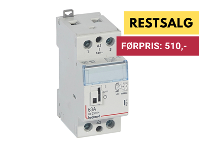 CX3 Kontakt M.H. 40A 2NO 230V spole.