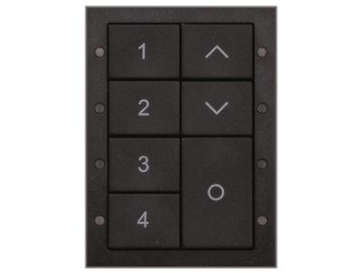 Helvar DALI-2 135BD2 panel med 7 tryk - Antracitgrå