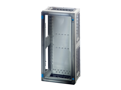 Hensel ENYSTAR tom kasse uden sider 540x270x163 mm - Transparent dør