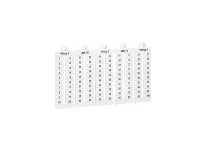 Viking 3 klemmemærkning 1-50  horis  5mm