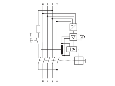 Fejlstrømsafbryder (RCD) DFS4 125A/0,50 4P Type B SK