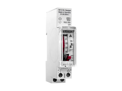 Grässlin analogt døgnur, 1 NO kontakt, 230V AC, 16A, IP20, 1M