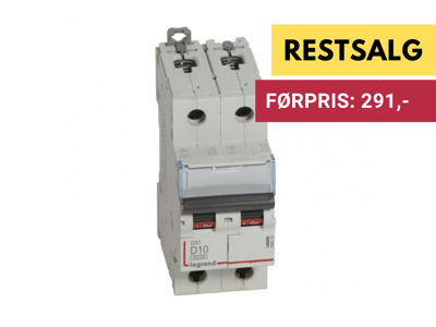 DX3 Automat D 10A 2P 2M 6/10kA