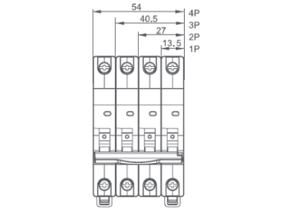 Noark slim automatsikring C 3A 3P 2,25M 6kA
