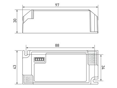 Helvar LED mini driver LC38MINI-DA-300-1050 (DALI-2)