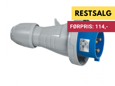 P17 Stik 16A 2P+J 200/250V
IP 66/67