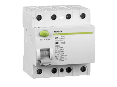 Noark PFI (RCD) 63A 100mA 4P 6kA Type A S - Selektiv