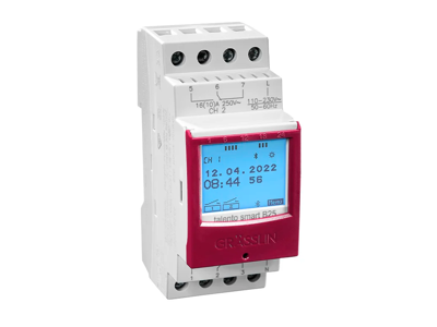 Grässlin digitalt ugeur, 230V AC, 2 kanaler, 16A, IP20, 2M