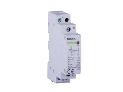 Noark Kontaktor, 20A, 230V AC, 2NO