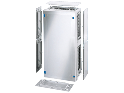 Hensel ENYSTAR tom kasse med sider 546x276x163 mm - Grå dør