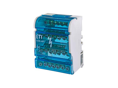ETI EDB-407 Distributionsblok 4P 125A 20kA
