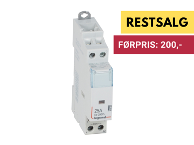 CX3 Kontakt U.H. 25A 2NO 230V spole