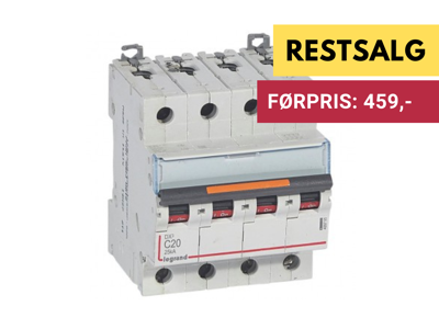 DX3 Automat C 20A 4P 4M 25kA