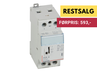 CX3 Kontakt M.H. 40A 2NO 230V 2M spole.