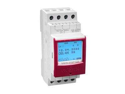 Grässlin digitalt astro ugeur, 24V AC/DC, 2 kanaler, 16A, IP20, 2M