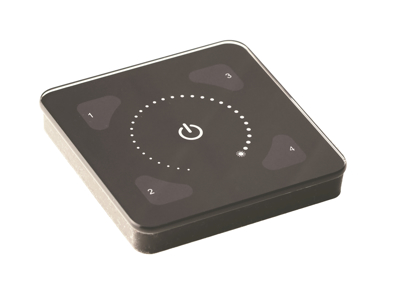 Helvar ILLUSTRIS® panel Scene Control i glas -  Sort