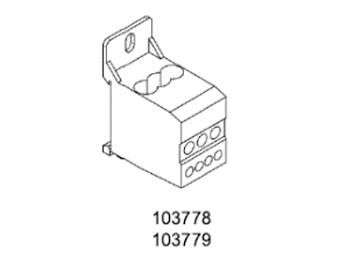Noark distributionsblok 1P, CU 1x4+2, 80A